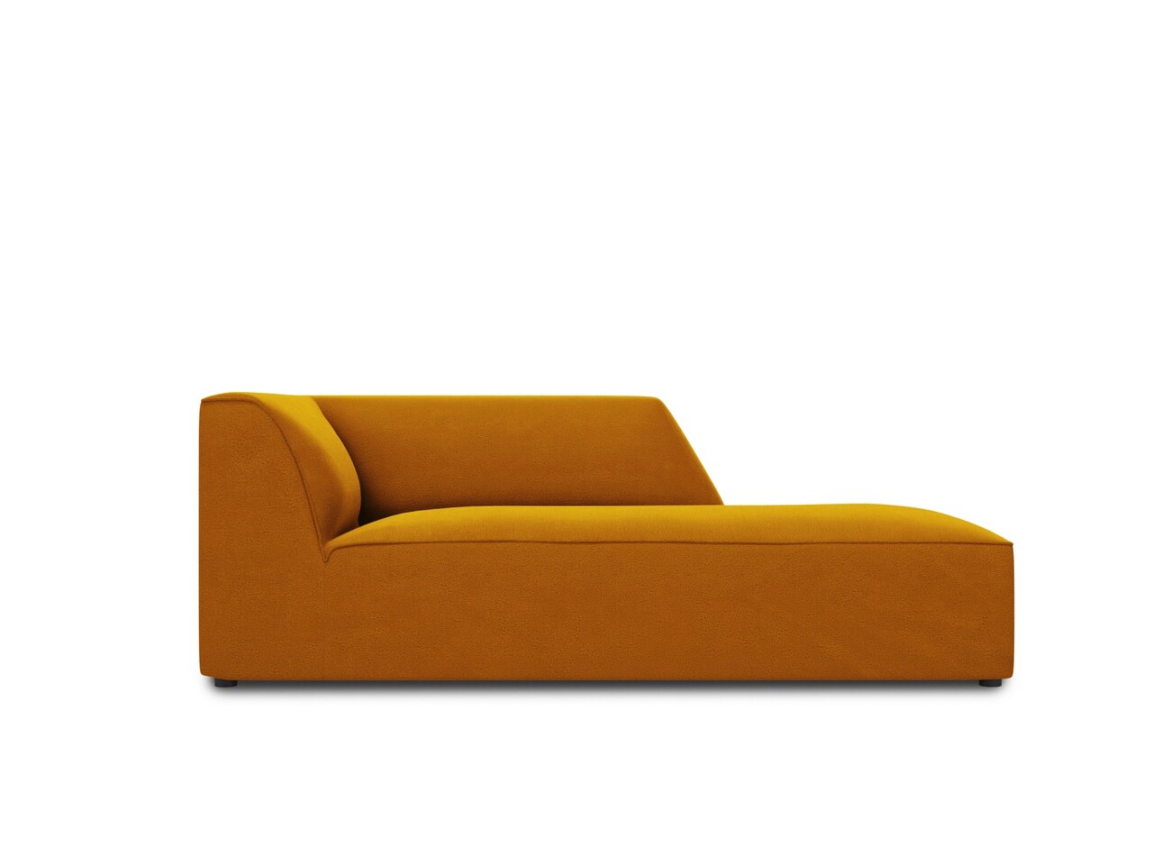 Sezlong living dreapta 1 loc, Ruby, Micadoni Home, BL, 180x93x69 cm, catifea, galben - imagine 7